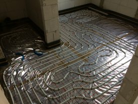 Podlahové topení fotogalerie